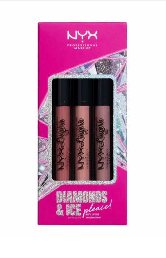 NYX PROFESSIONAL MAKEUP Diamonds And Ice Please Matte Lip Trio Multicolour